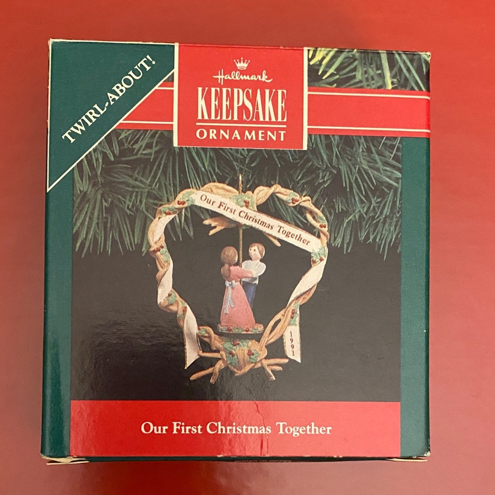 Hallmark Keepsake Ornament - Our First Christmas Together Dated  1991